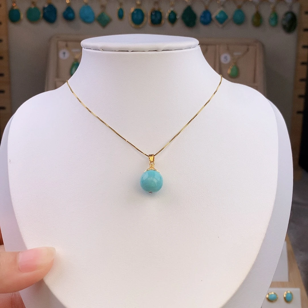 绿松石未镶嵌项链