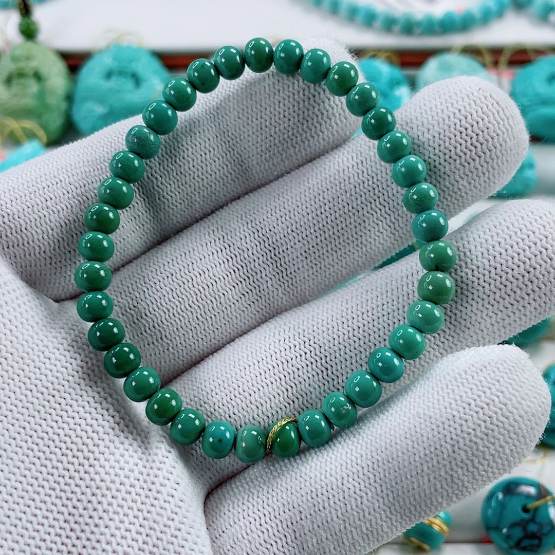 绿松石未镶嵌车挂尺寸5.2