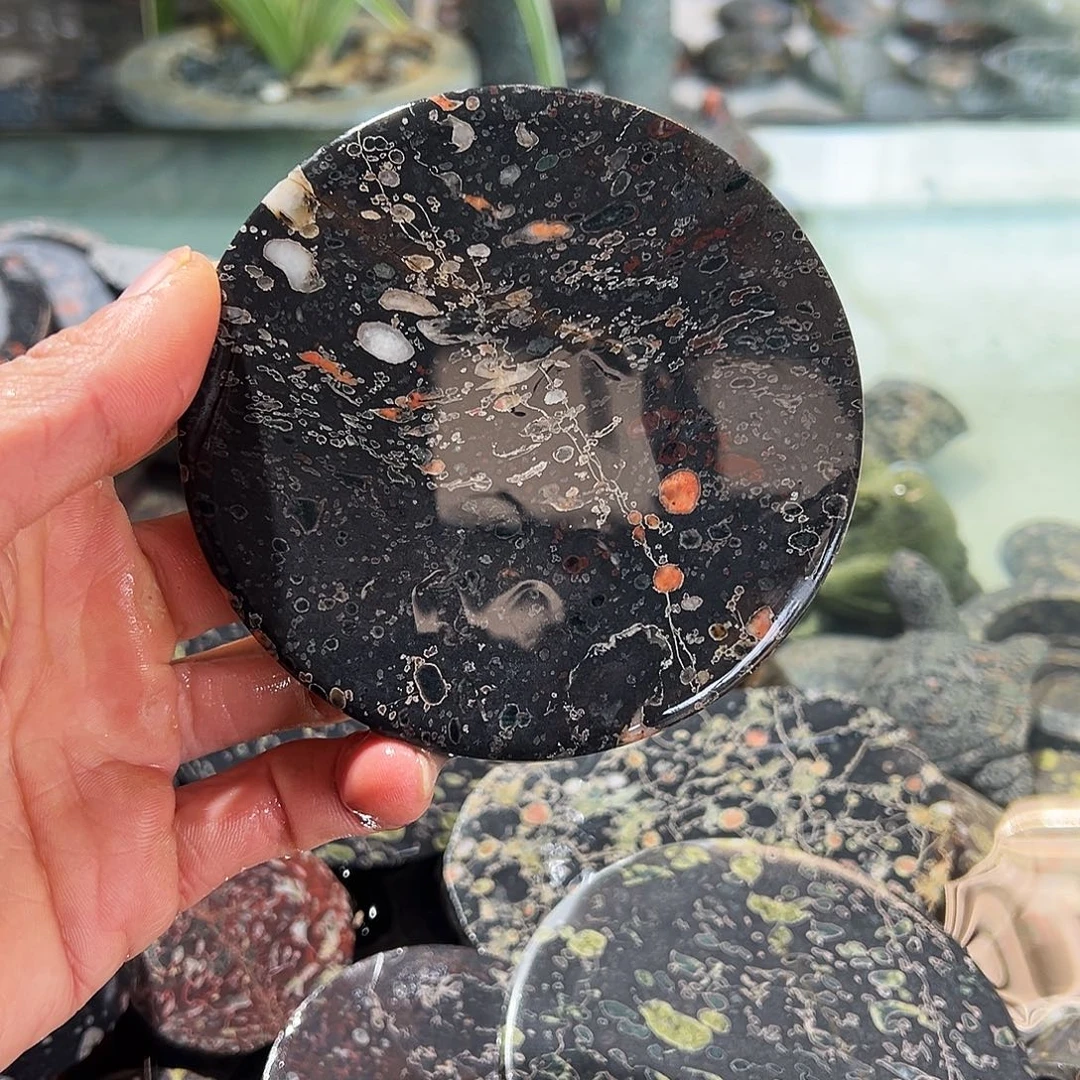 梅花玉鱼缸石微瑕不退不换