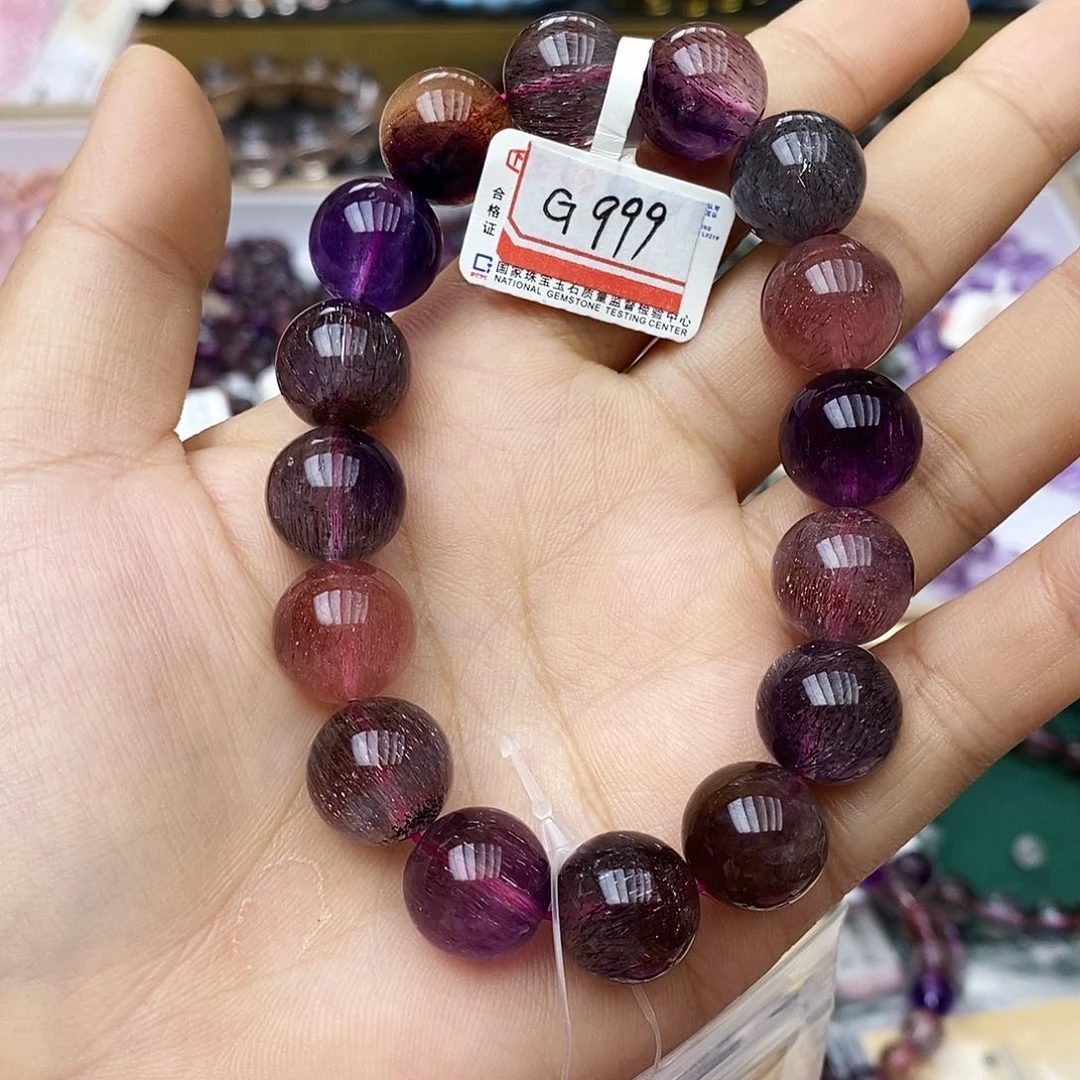 未镶嵌手链水晶G999超七13mm