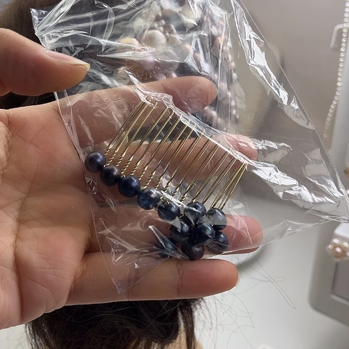 淡水珍珠未镶嵌发夹