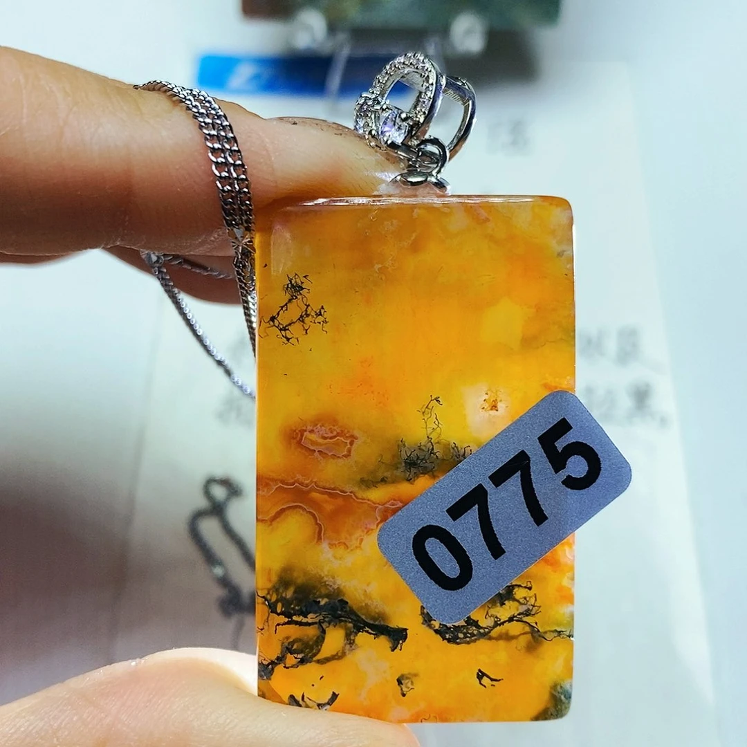 合金颈饰玛瑙/玉髓埋****铭