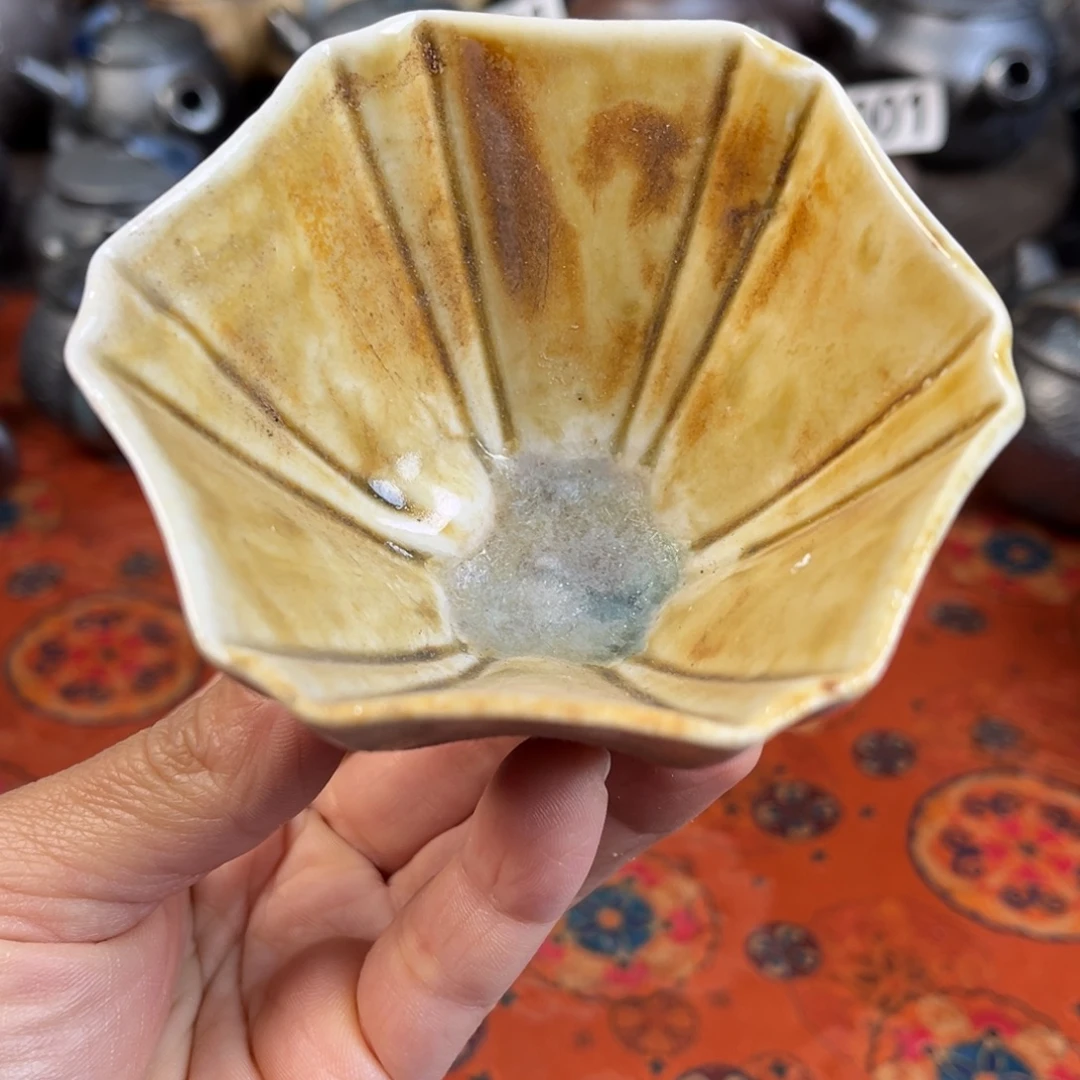 柴烧茶器主人杯杯柴烧