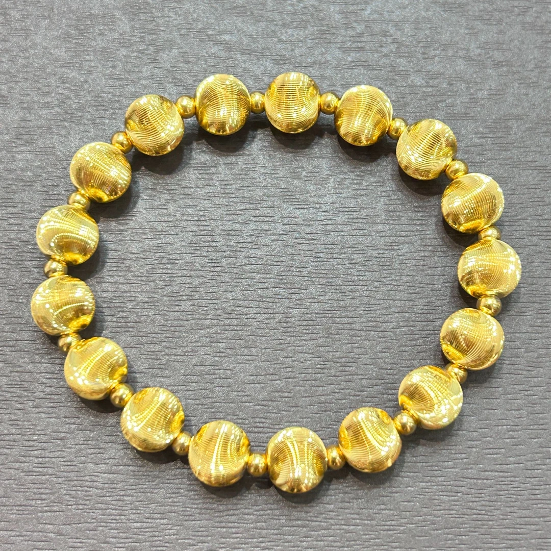 925银手链 【店长专享】925银猫眼间光珠手链YS496