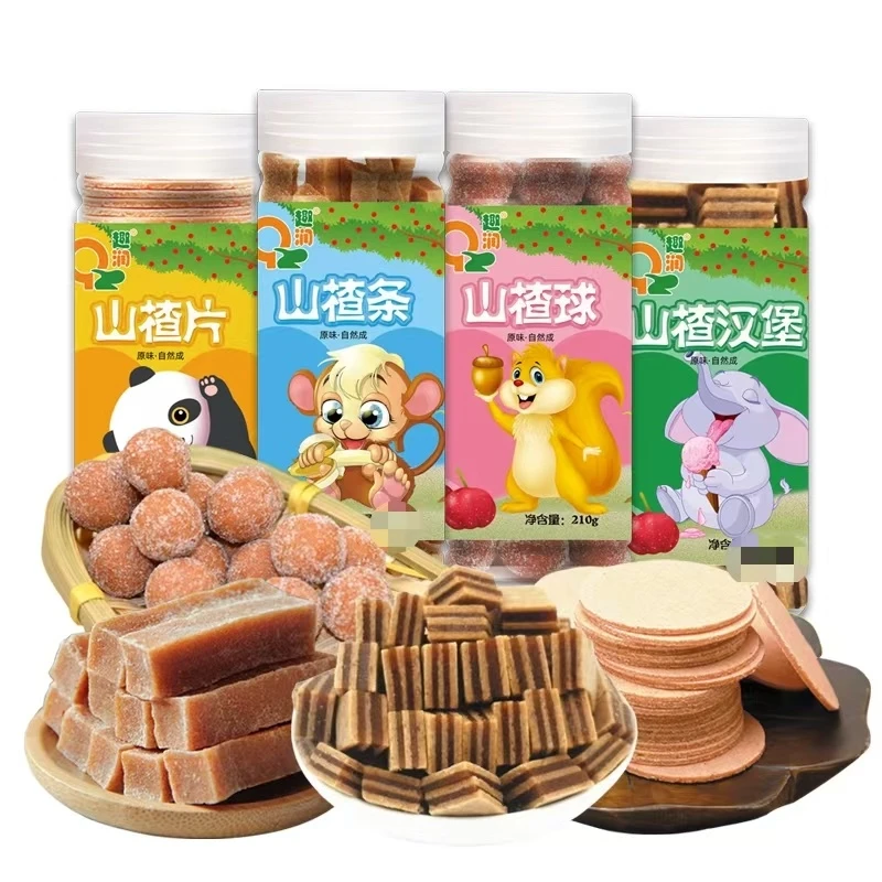 宝乐乐趣润山楂条山楂片山楂球山楂汉堡儿童开味无添加剂果肉干