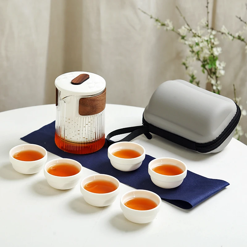 旅行茶具便携式快客杯户外旅游个人专用随身功夫茶杯泡茶壶套装
