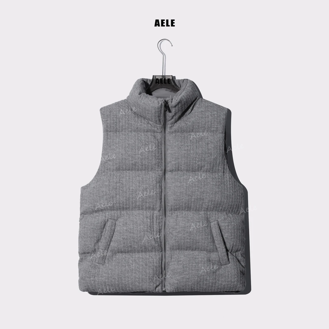 AELE松弛慵懒无袖立领短款马甲 J853 2808 AD