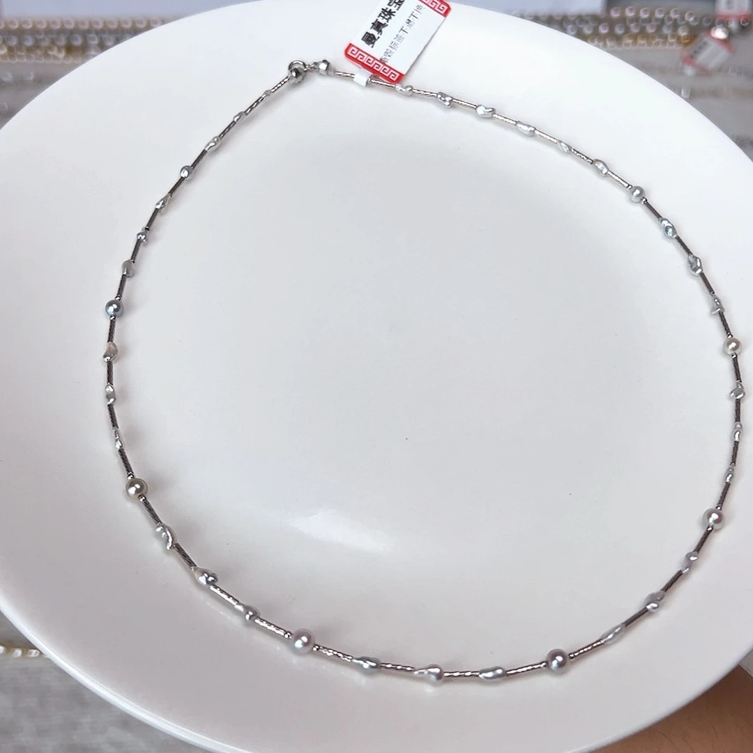 海水珍珠18K金镶嵌项链