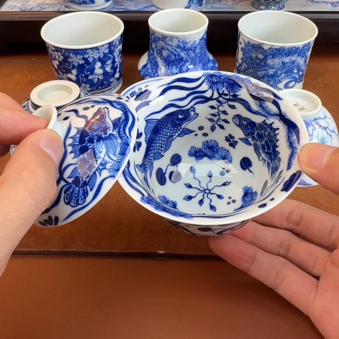 瓷片景德镇瓷器手工手绘