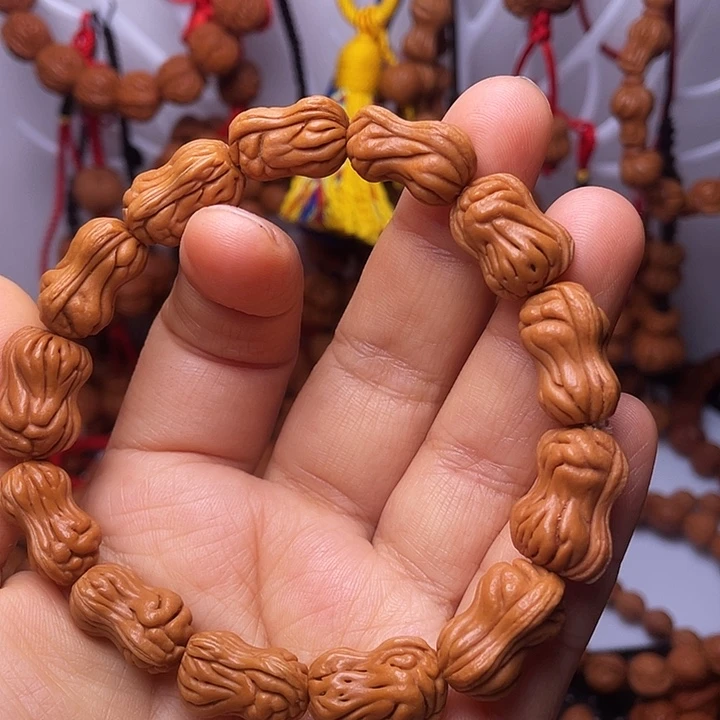 桃核吊坠龙纹桃枭