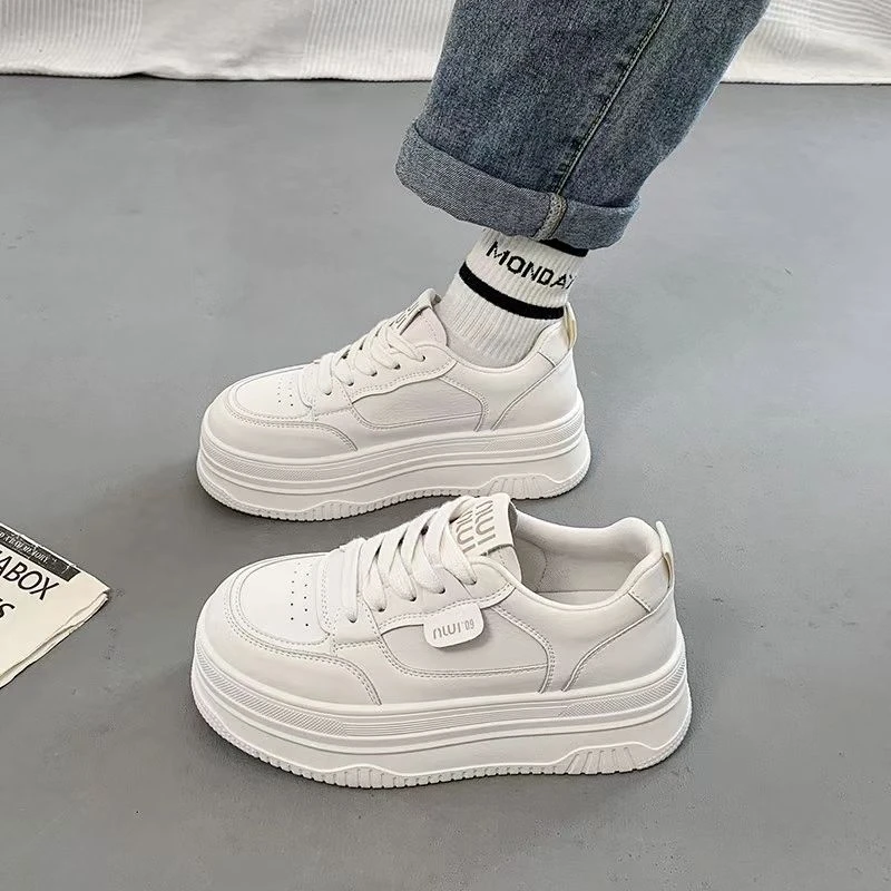 贝姐同款【5201】韩版百搭休闲小白鞋厚底休闲春季板鞋MJ