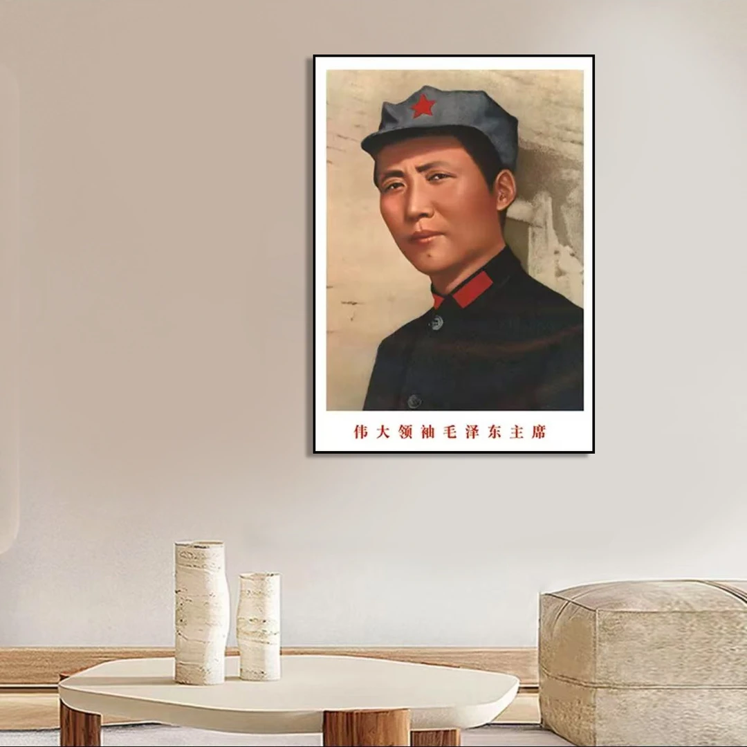 伟人画像肖像毛爷爷挂画背景墙画客厅玄关办公室装饰画