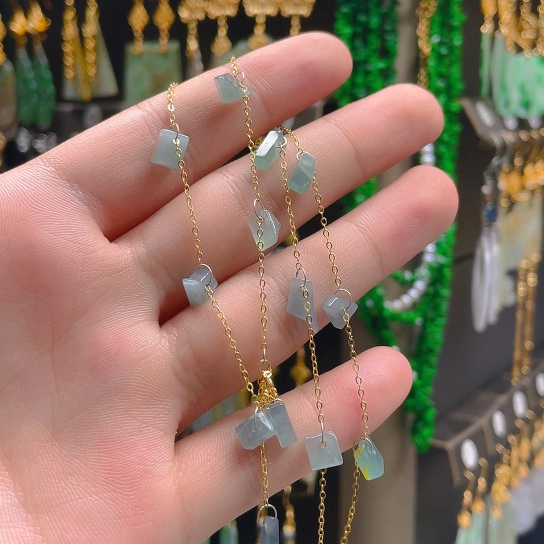 翡翠未镶嵌耳饰翡翠