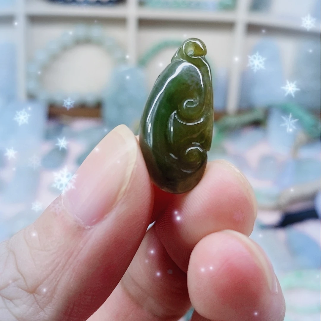 吊坠(不含链)未镶嵌翡翠天然