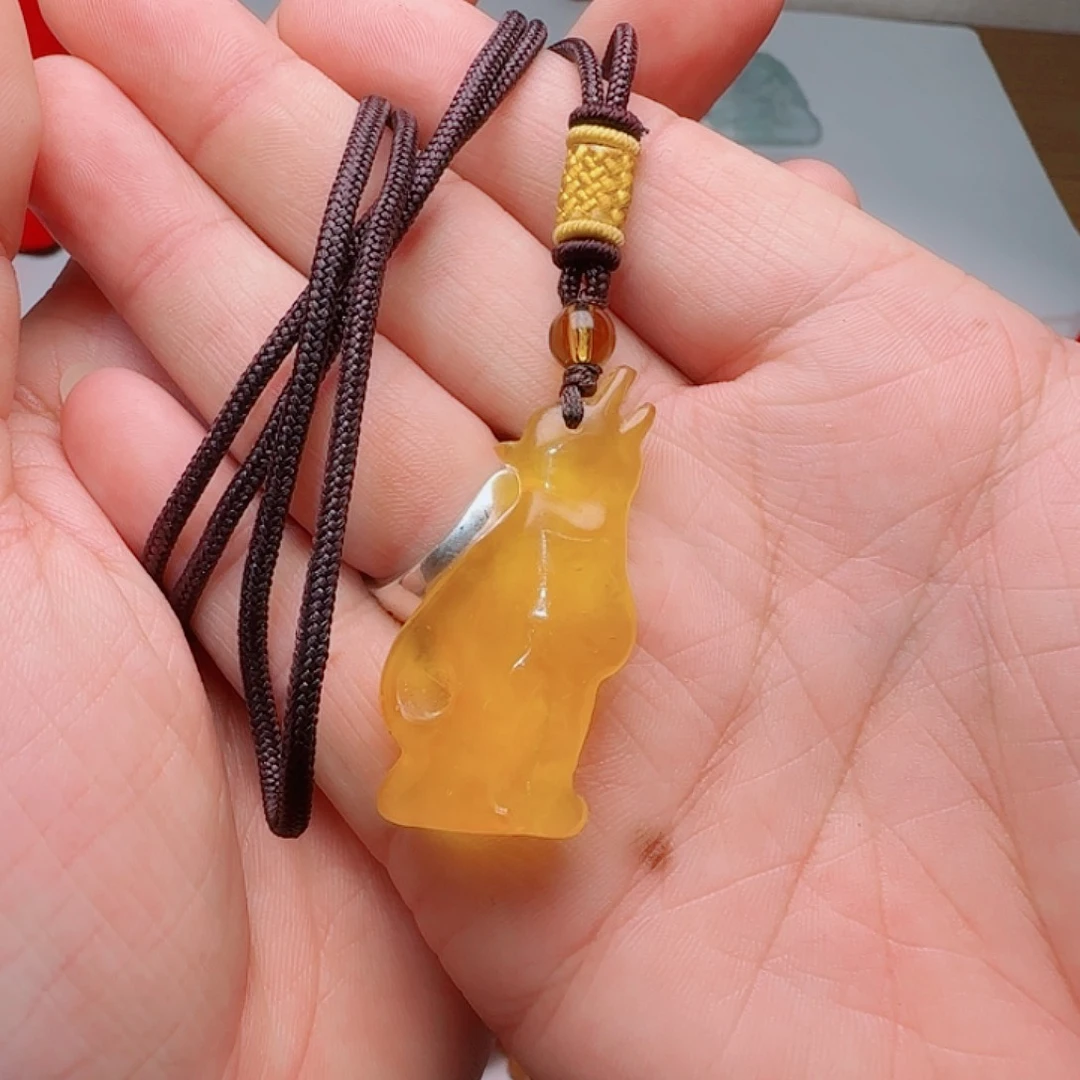 琥珀未镶嵌吊坠(不含链)