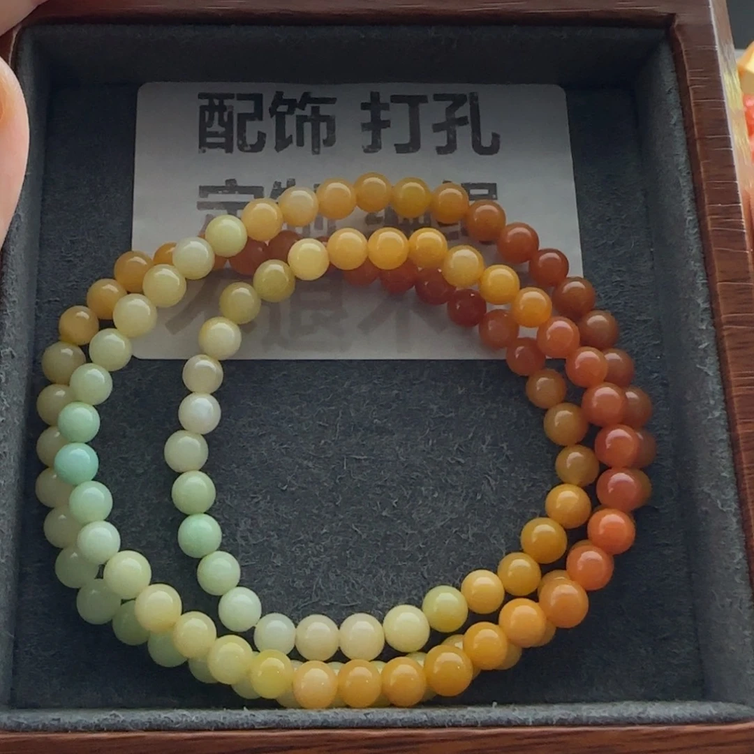 石英质玉（缅黄）未镶嵌手串