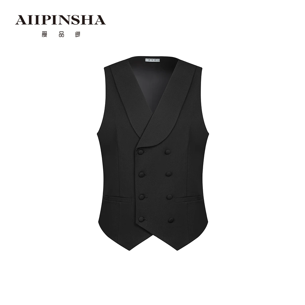 【琴姐】秋冬时尚经典百搭黑色可调节显瘦马甲W6FJ101C00