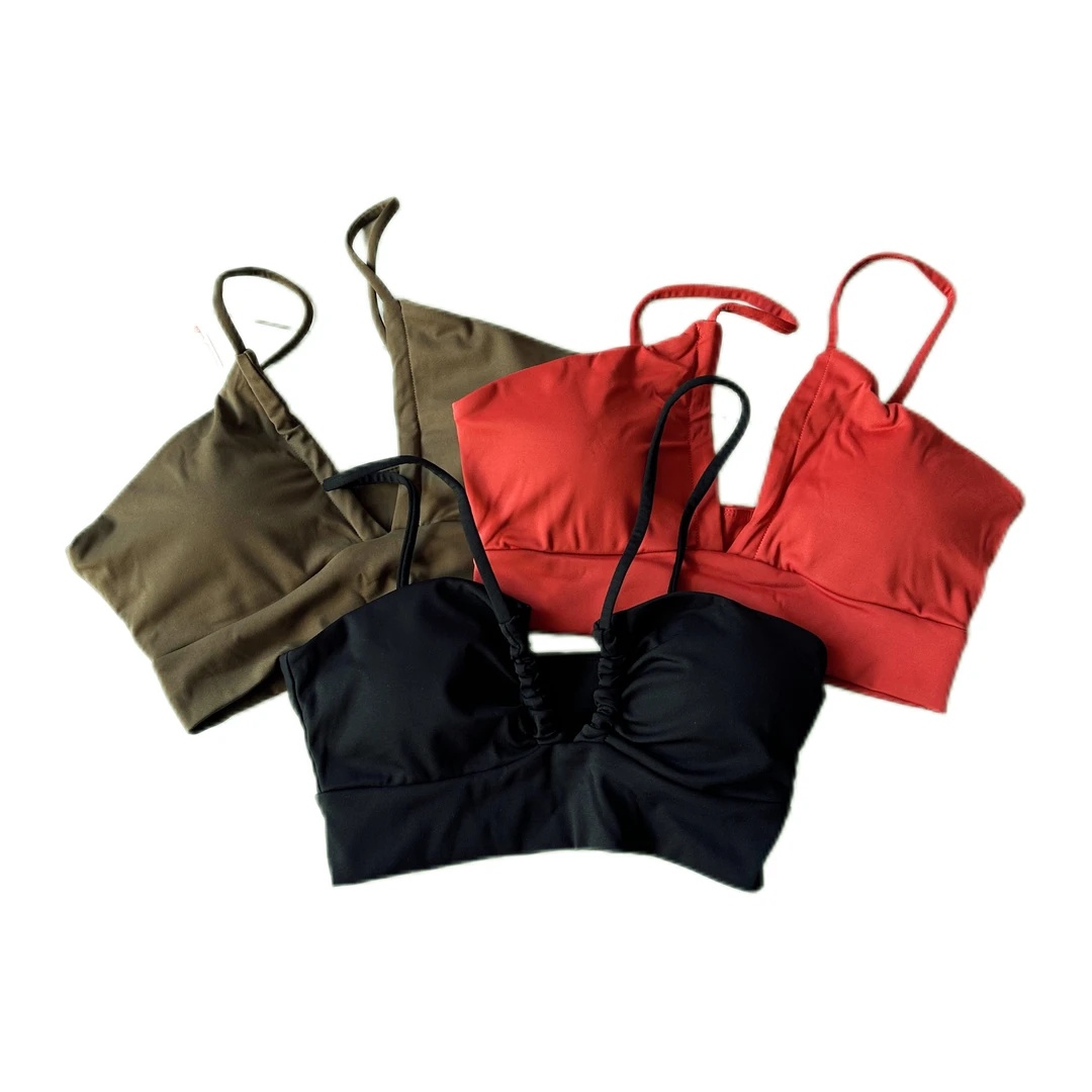 裸感镂空美背舒适Y单健身瑜伽运动内衣辣妹高弹日常女