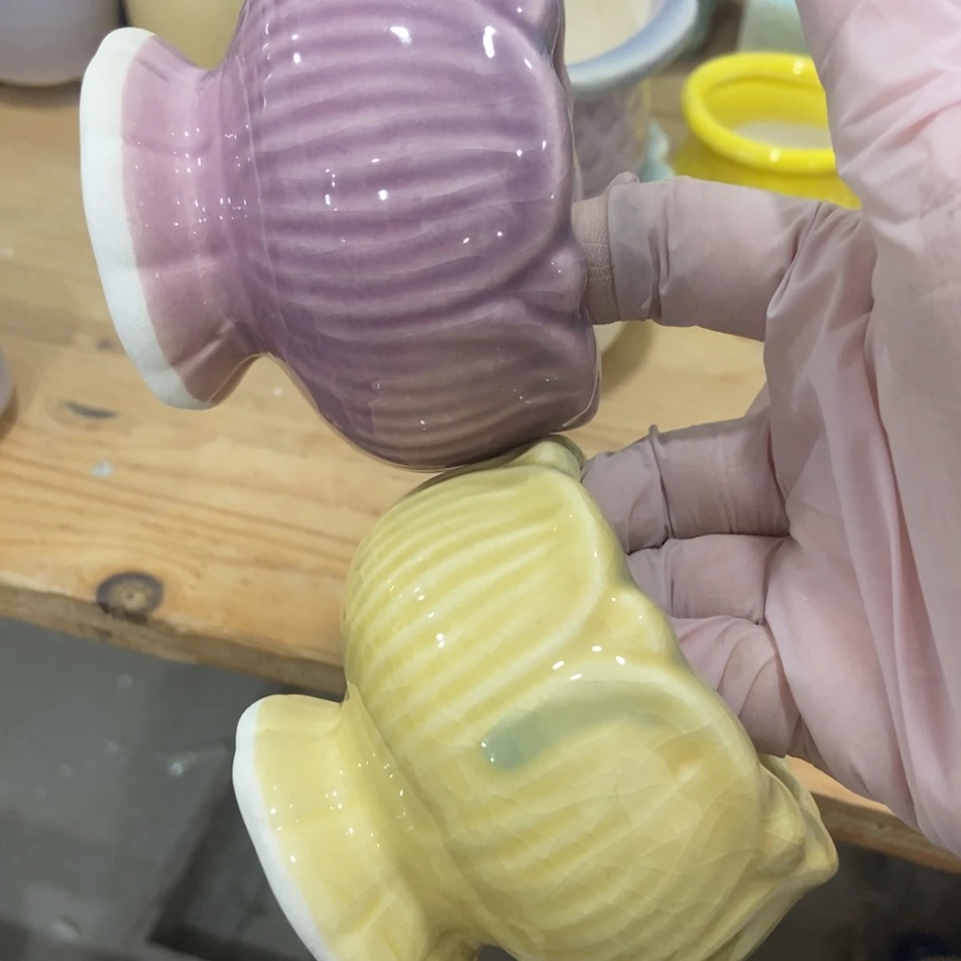 红陶高温陶瓷花盆