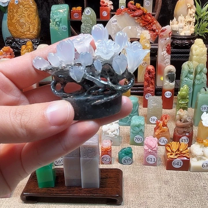 寿山石印石！寿山石印章8