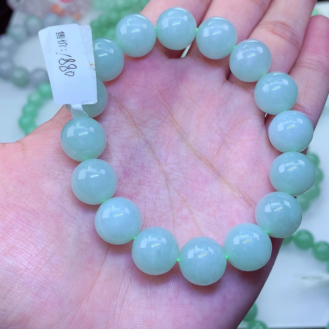 翡翠未镶嵌毛衣链卡13