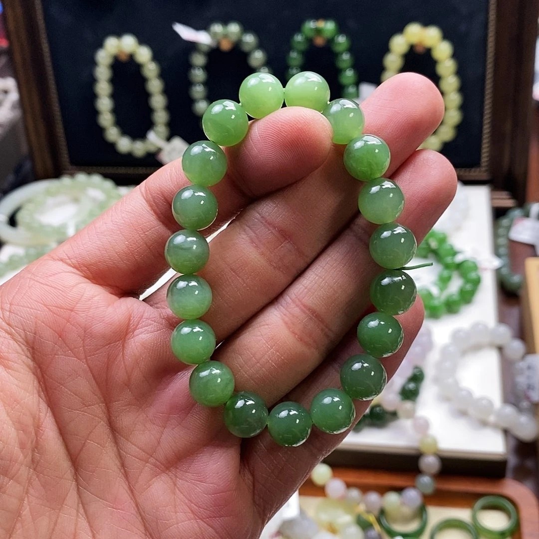 手串未镶嵌和田玉碧玉10