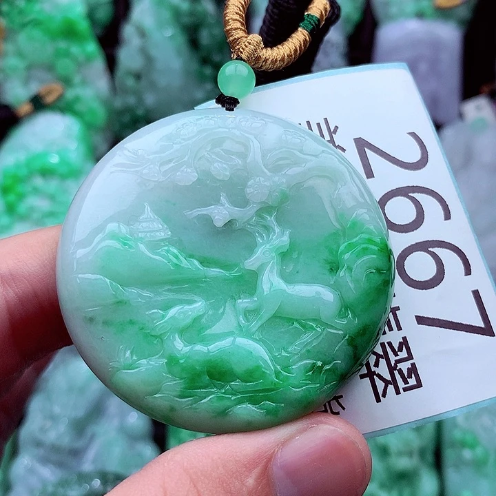 翡翠未镶嵌吊坠(不含链)
