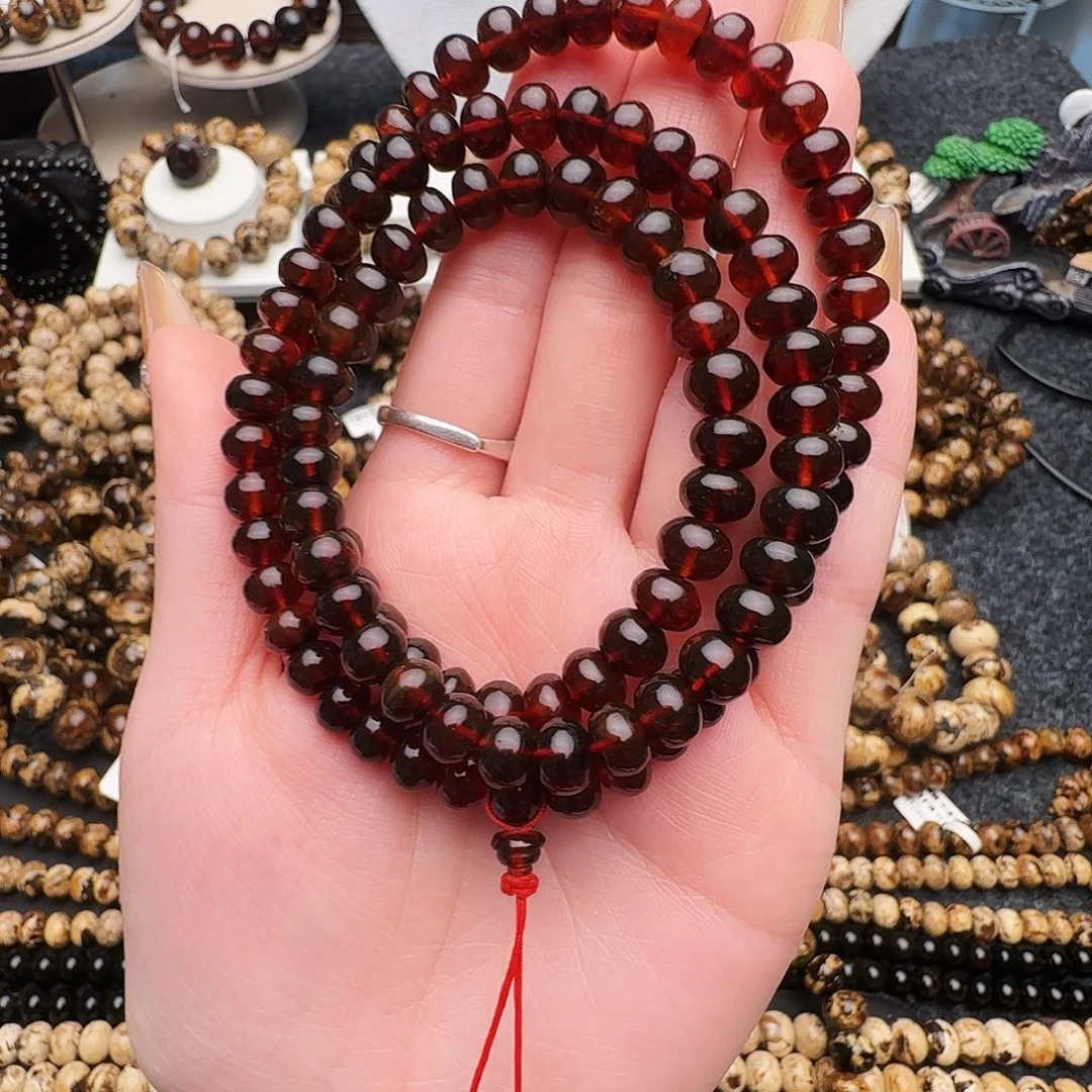 轩***宝琥珀未镶嵌手链抚顺琥珀