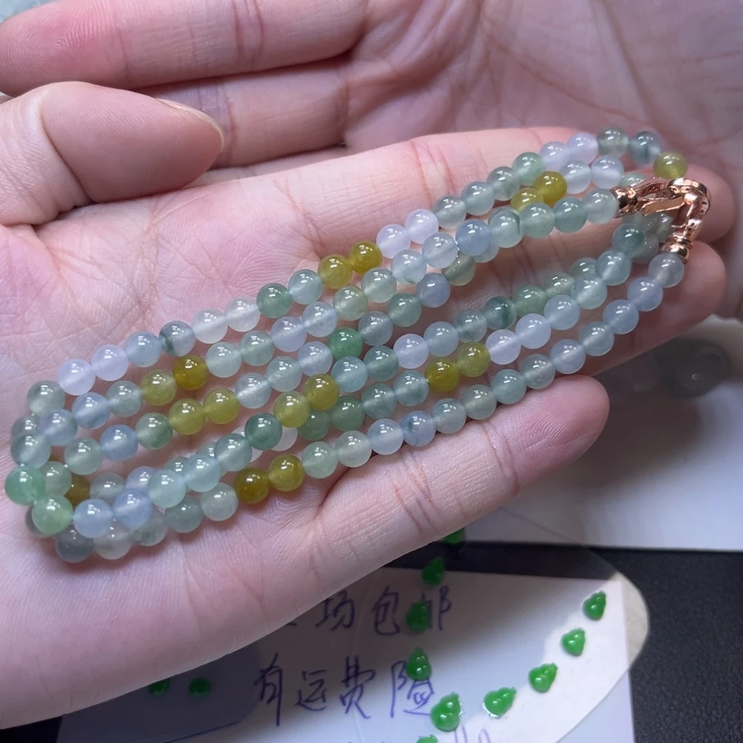 翡翠未镶嵌颈饰缅甸翡翠卡4.9