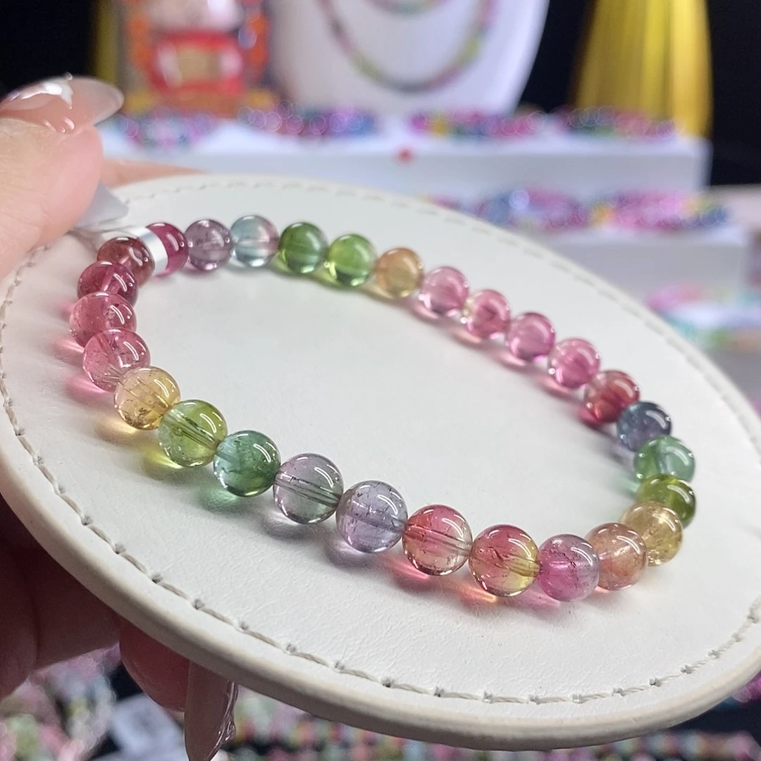 未镶嵌手链碧玺西瓜