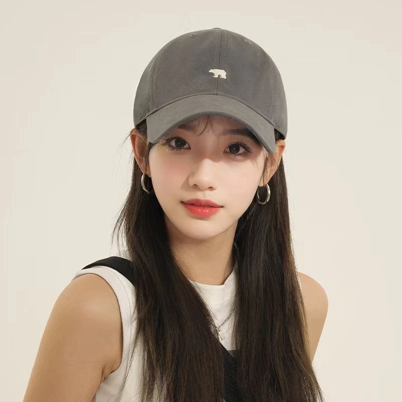 【曦娅】帽子女款新款字母基础款棒球帽2025新款简约纯色软顶鸭舌帽