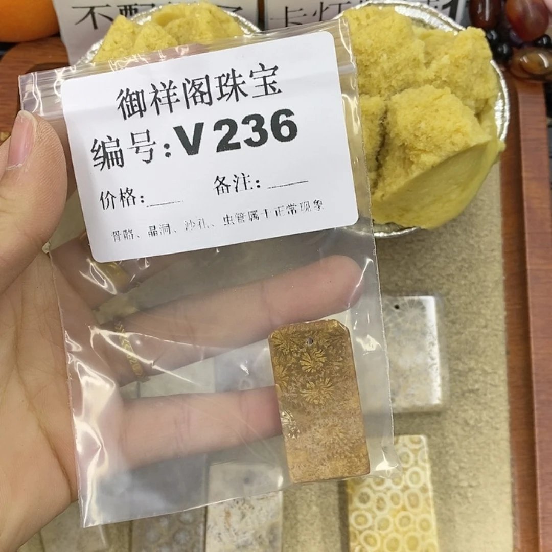 硅化珊瑚（珊瑚玉）颈饰未镶嵌鹿*