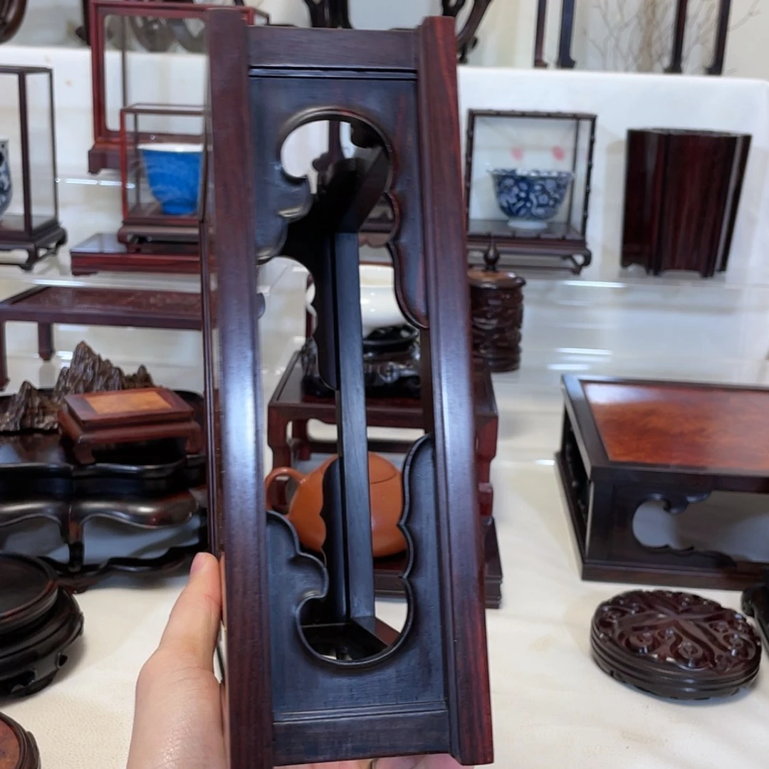 【闪购商品】木精****学大红酸枝底座。