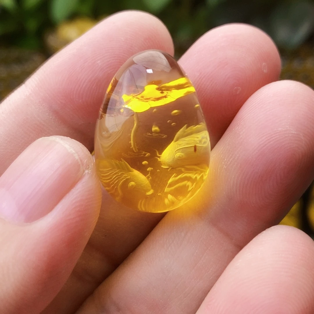 【闪购商品】琥珀（花珀）吊坠(不含链)未镶嵌