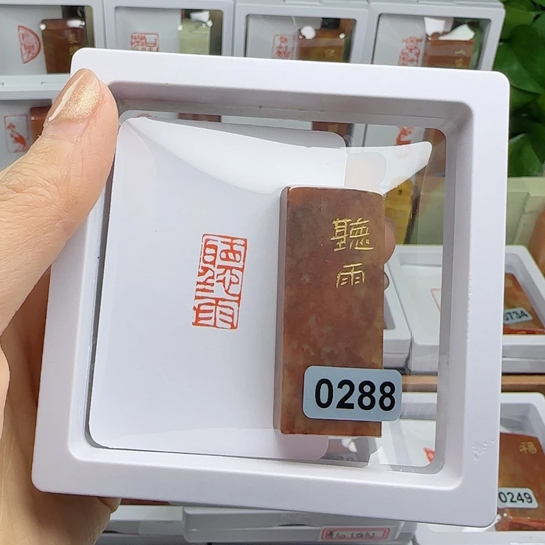 寿山石印石?****.听雨1×2
