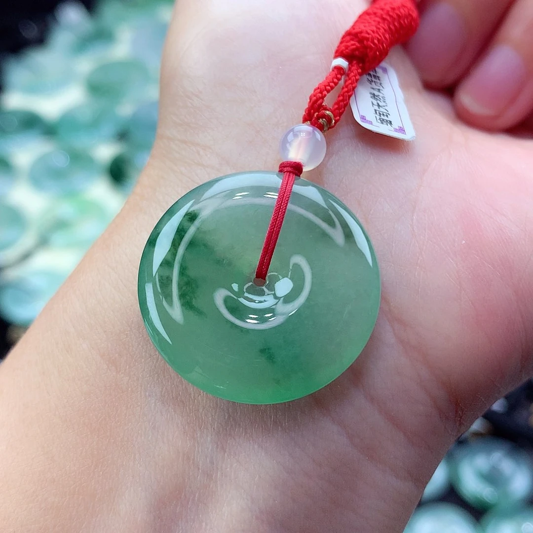 翡翠未镶嵌颈饰编号16-尺寸25/5