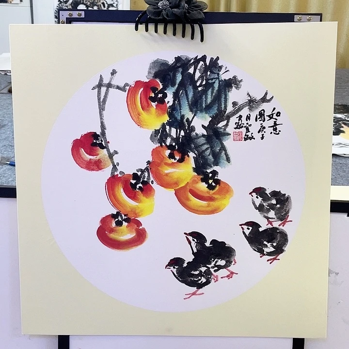 国画张圣敏先生纯手绘作品