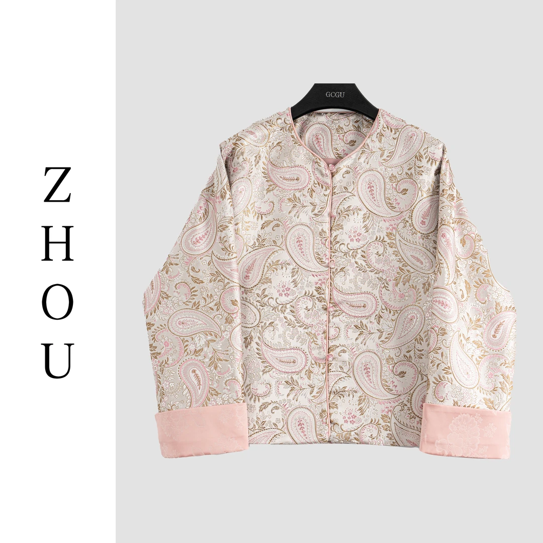 粉色新中式时尚气质外套-20685