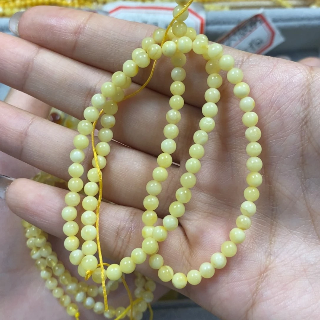 未镶嵌颈饰蜜蜡憾满蜡链子