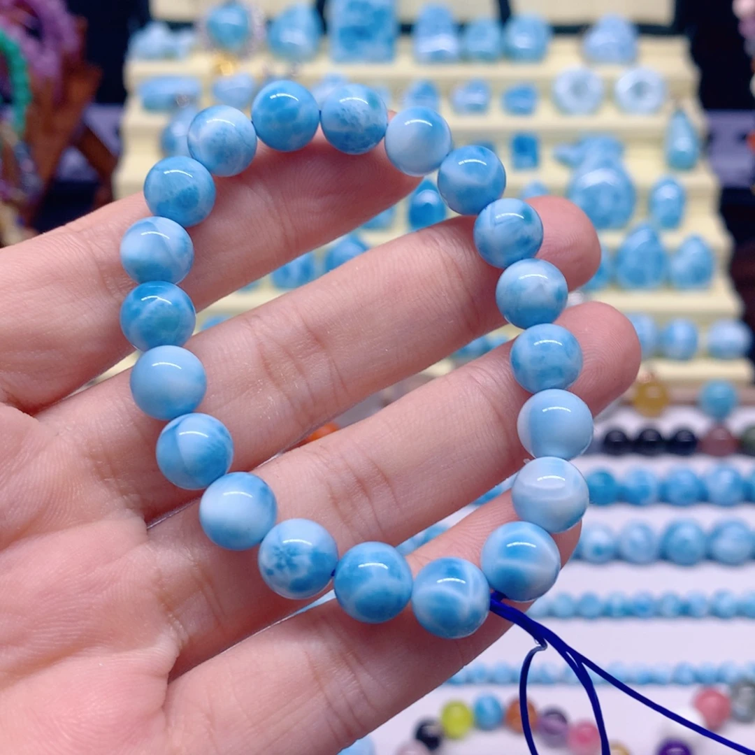 小***云针钠钙石（海纹石）未镶嵌珠宝半成品