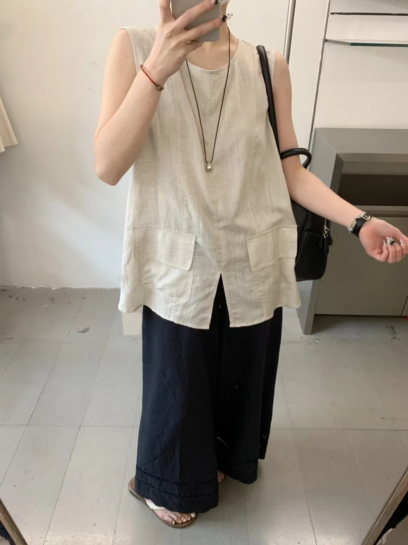 纯色圆领厚款马甲马夹修身型女装athflow风拉链百搭