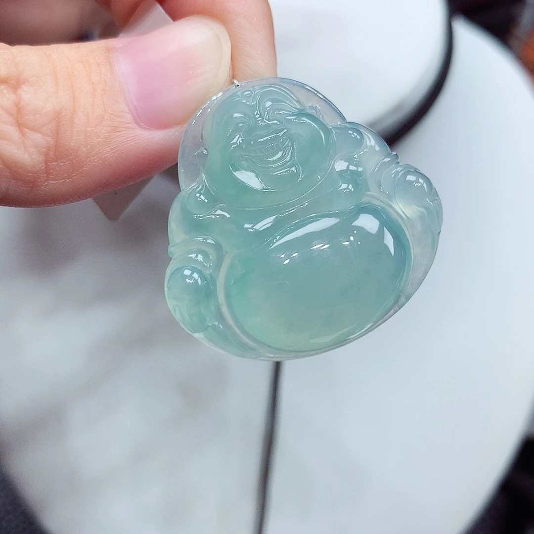 翡翠未镶嵌颈饰翡翠119，29.7/30.8/6