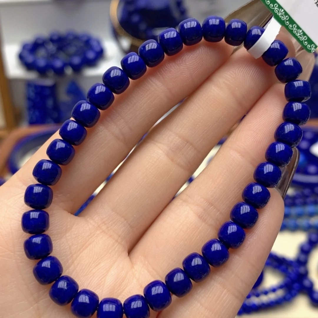 青金石未镶嵌手链6mm