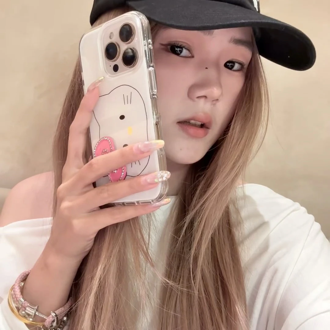 线条KT适用苹果华为vivo小米oppo女款iphone15/16/14荣耀壳