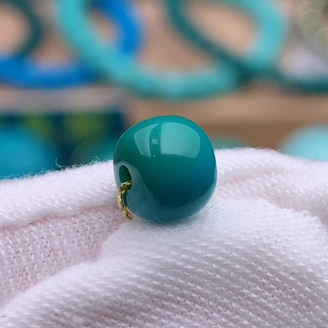 未镶嵌绿松石珠宝奇石6.9mm