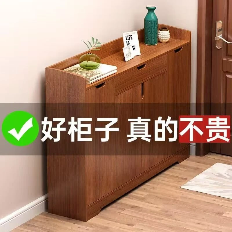 实木色2025新款鞋架鞋柜家用进门口楼道外入户收纳经济型小户型