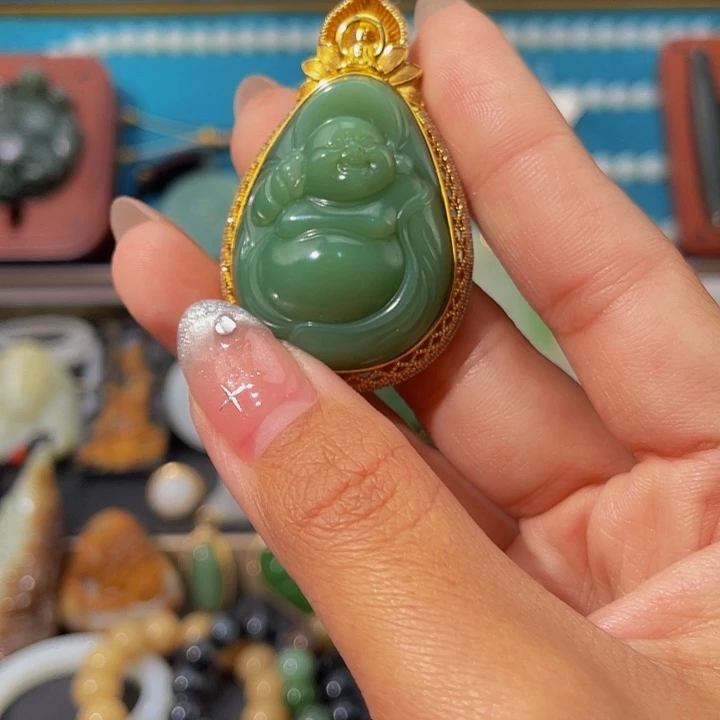 和田玉未镶嵌吊坠(不含链)