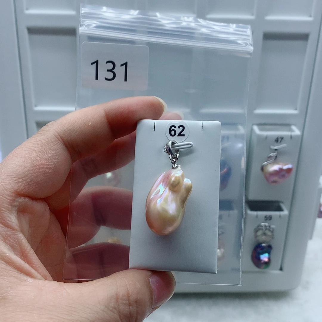 合金吊坠(不含链)淡水珍珠