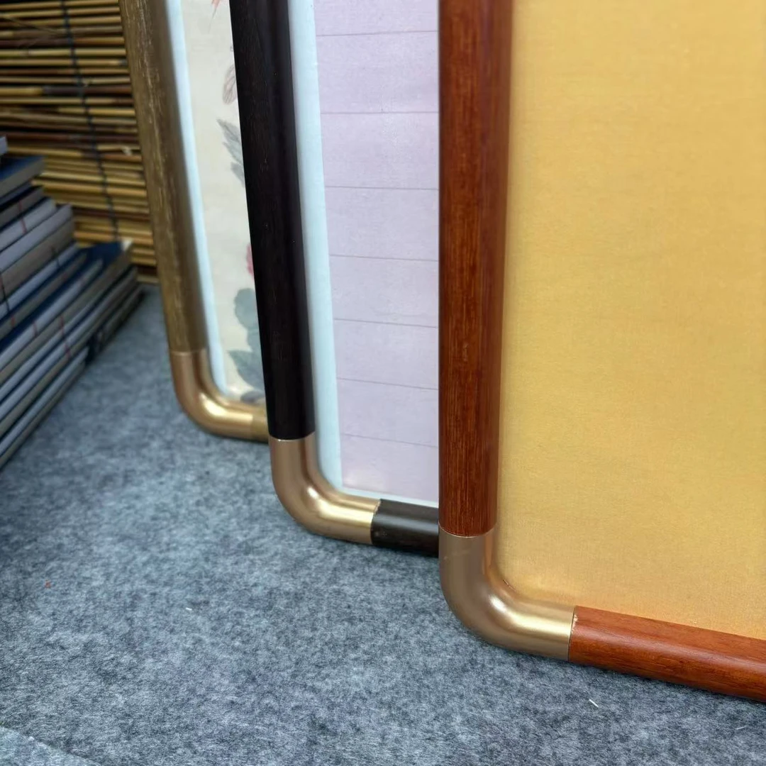 17X68 （仿铜角）中式风实木装裱字画宣纸国画空白画框