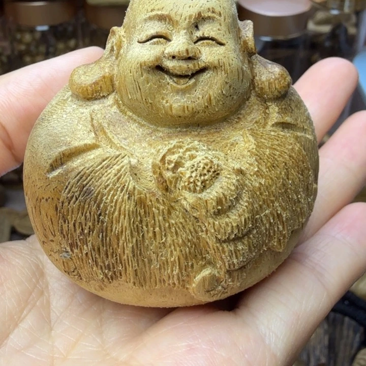 沉香碎屑沉香达拉干弥勒佛沉香29.2克